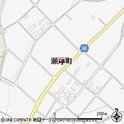鹿児島県枕崎市瀬戸町周辺の地図