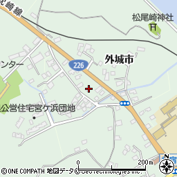 鹿児島県指宿市外城市6848周辺の地図