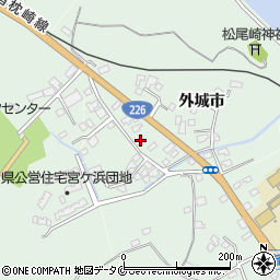 鹿児島県指宿市外城市6849周辺の地図