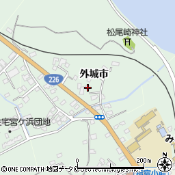 鹿児島県指宿市外城市6842周辺の地図
