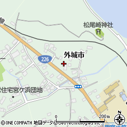 鹿児島県指宿市外城市6843周辺の地図
