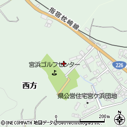 鹿児島県指宿市西方7120周辺の地図