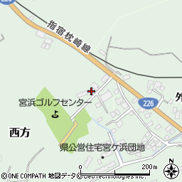 鹿児島県指宿市西方7083周辺の地図