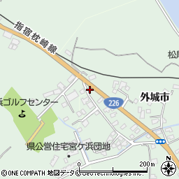 鹿児島県指宿市外城市6906周辺の地図