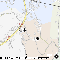 鹿児島県指宿市上東周辺の地図