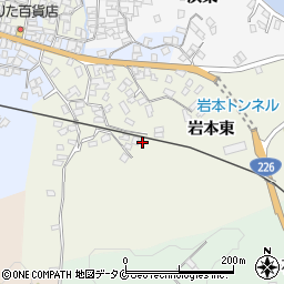鹿児島県指宿市岩本東321-3周辺の地図
