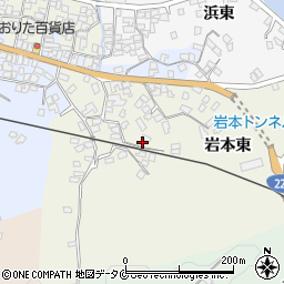 鹿児島県指宿市岩本東324周辺の地図