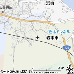 鹿児島県指宿市岩本東325周辺の地図