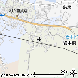 鹿児島県指宿市岩本東306周辺の地図