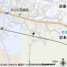 鹿児島県指宿市岩本東305周辺の地図