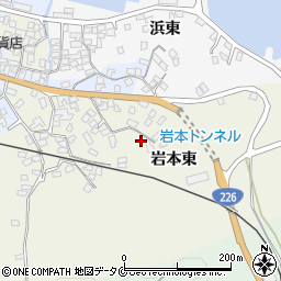 鹿児島県指宿市岩本東326周辺の地図