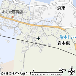 鹿児島県指宿市岩本東周辺の地図