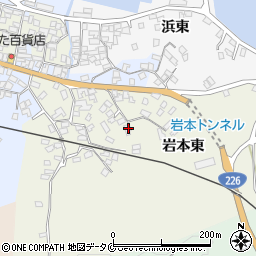 鹿児島県指宿市岩本東327周辺の地図