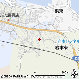 鹿児島県指宿市岩本東335周辺の地図