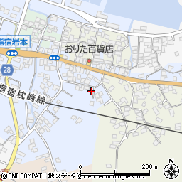 鹿児島県指宿市岩本周辺の地図