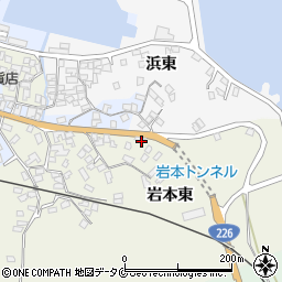 鹿児島県指宿市岩本東186周辺の地図