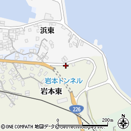 鹿児島県指宿市岩本東196周辺の地図