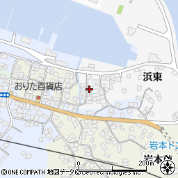 鹿児島県指宿市浜東128周辺の地図