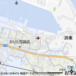 鹿児島県指宿市浜東124周辺の地図