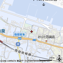 鹿児島県指宿市岩本中周辺の地図