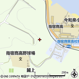 鹿児島県指宿市麓上周辺の地図