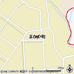 鹿児島県枕崎市まかや町周辺の地図