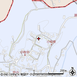 鹿児島県指宿市小牧周辺の地図