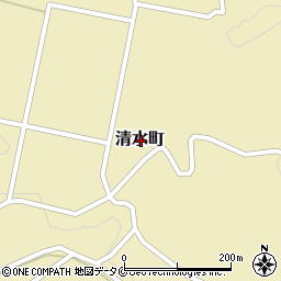 鹿児島県枕崎市清水町周辺の地図