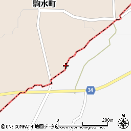 鹿児島県枕崎市駒水町352周辺の地図