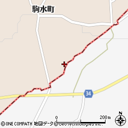 鹿児島県枕崎市駒水町355周辺の地図