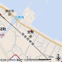 鹿児島県鹿児島市喜入生見町2837周辺の地図