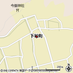 鹿児島県枕崎市下松町周辺の地図