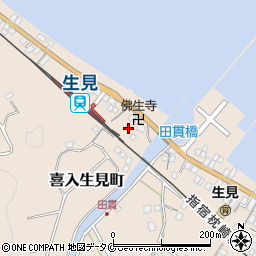 鹿児島県鹿児島市喜入生見町2818-2周辺の地図