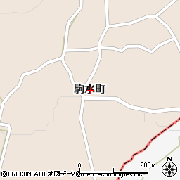 鹿児島県枕崎市駒水町周辺の地図