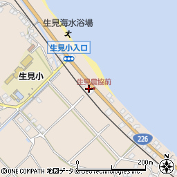 鹿児島県鹿児島市喜入生見町1334-1周辺の地図