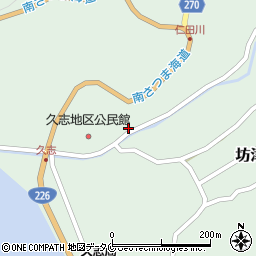 鹿児島県南さつま市坊津町久志4360周辺の地図