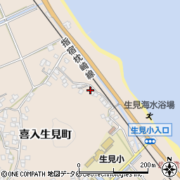 鹿児島県鹿児島市喜入生見町1341周辺の地図