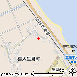 鹿児島県鹿児島市喜入生見町1336-1周辺の地図