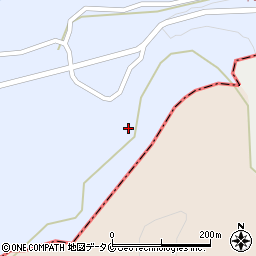 鹿児島県南さつま市加世田津貫17330周辺の地図