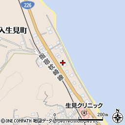 鹿児島県鹿児島市喜入生見町381周辺の地図