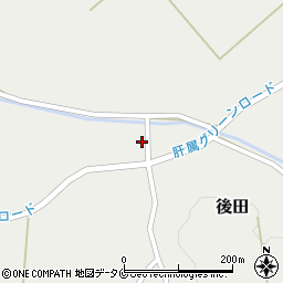 後田簡易郵便局周辺の地図
