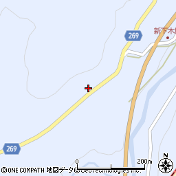 鹿児島県南さつま市加世田津貫19938周辺の地図