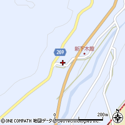 鹿児島県南さつま市加世田津貫19980周辺の地図