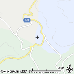 鹿児島県南さつま市加世田津貫25169周辺の地図
