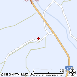 鹿児島県南さつま市加世田津貫20860周辺の地図