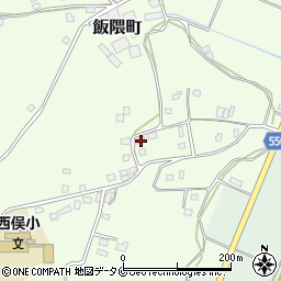 鹿児島県鹿屋市飯隈町2896-3周辺の地図