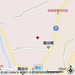南九州市　霜出地区公民館周辺の地図