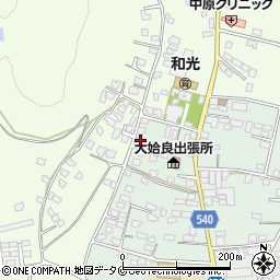 鹿児島県鹿屋市田淵町1544周辺の地図