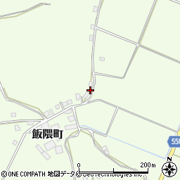 鹿児島県鹿屋市飯隈町3360-1周辺の地図