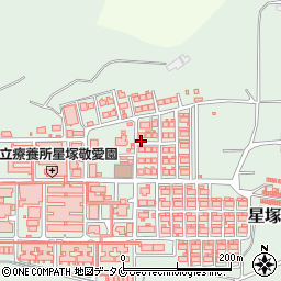 鹿児島県鹿屋市星塚町周辺の地図